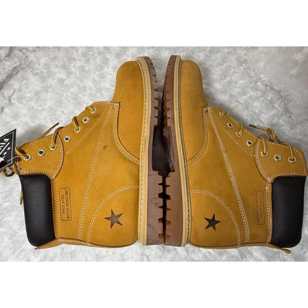 Five‎ Star Mens Size 13 Insulated Water Resistant Leather Work Boots New
